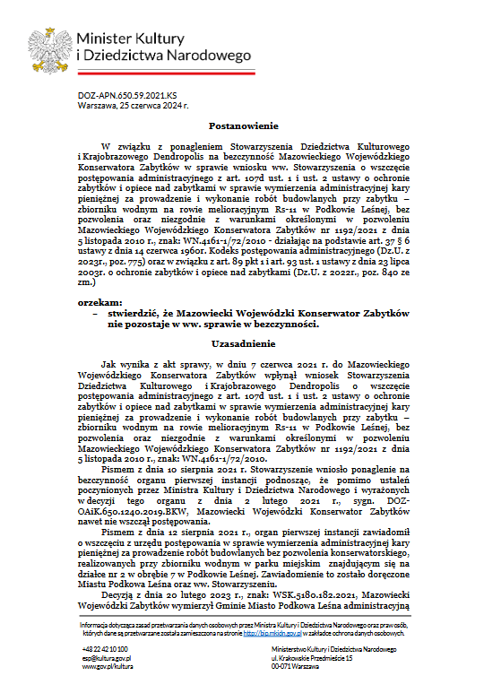 Postanowienie PINB