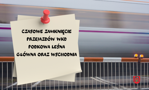 zamknięty przejazd WKD