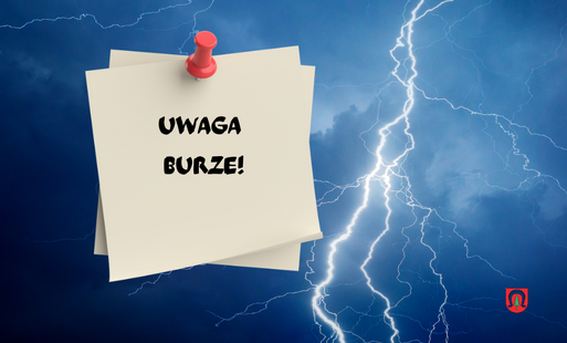 Ostrzeżenie IMGW II stopnia przed burzami dla Powiatu Grodziskiego i okolic