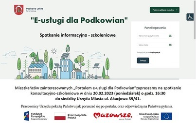 Zdjęcie do E-usługi dla Podkowian &ndash; zaproszenie na spotkanie informacyjno &ndash; szkoleniowe