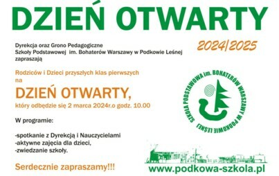Zdjęcie do Dzień otwarty w Szkole Podstawowej im. Bohater&oacute;w Warszawy
